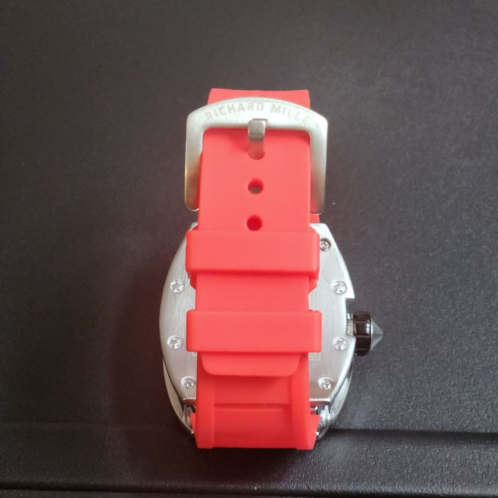 Red Watch With Diamond Set Bezel - Picture 7 of 7